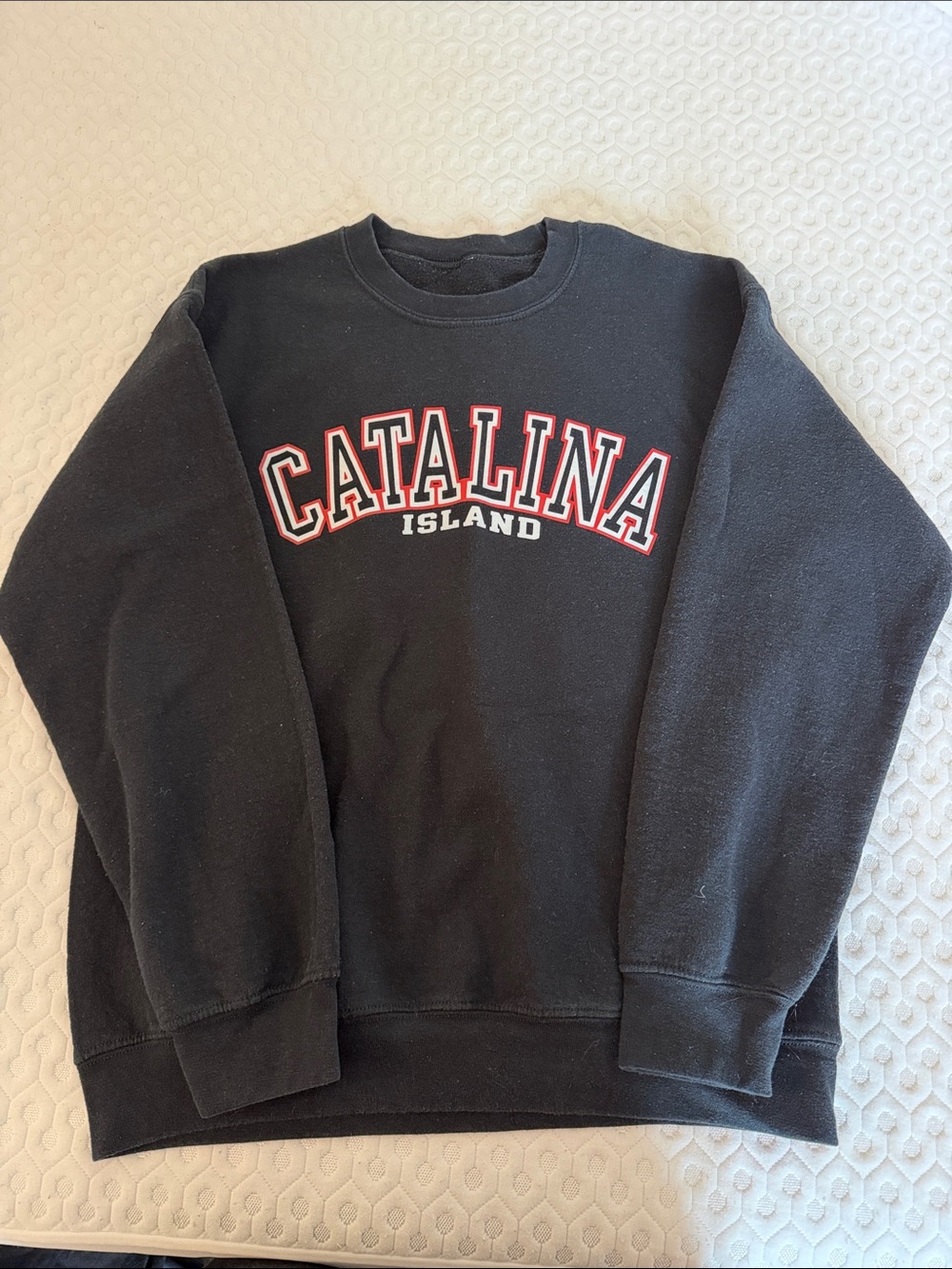 Black Catalina Island Crewneck Sweatshirt